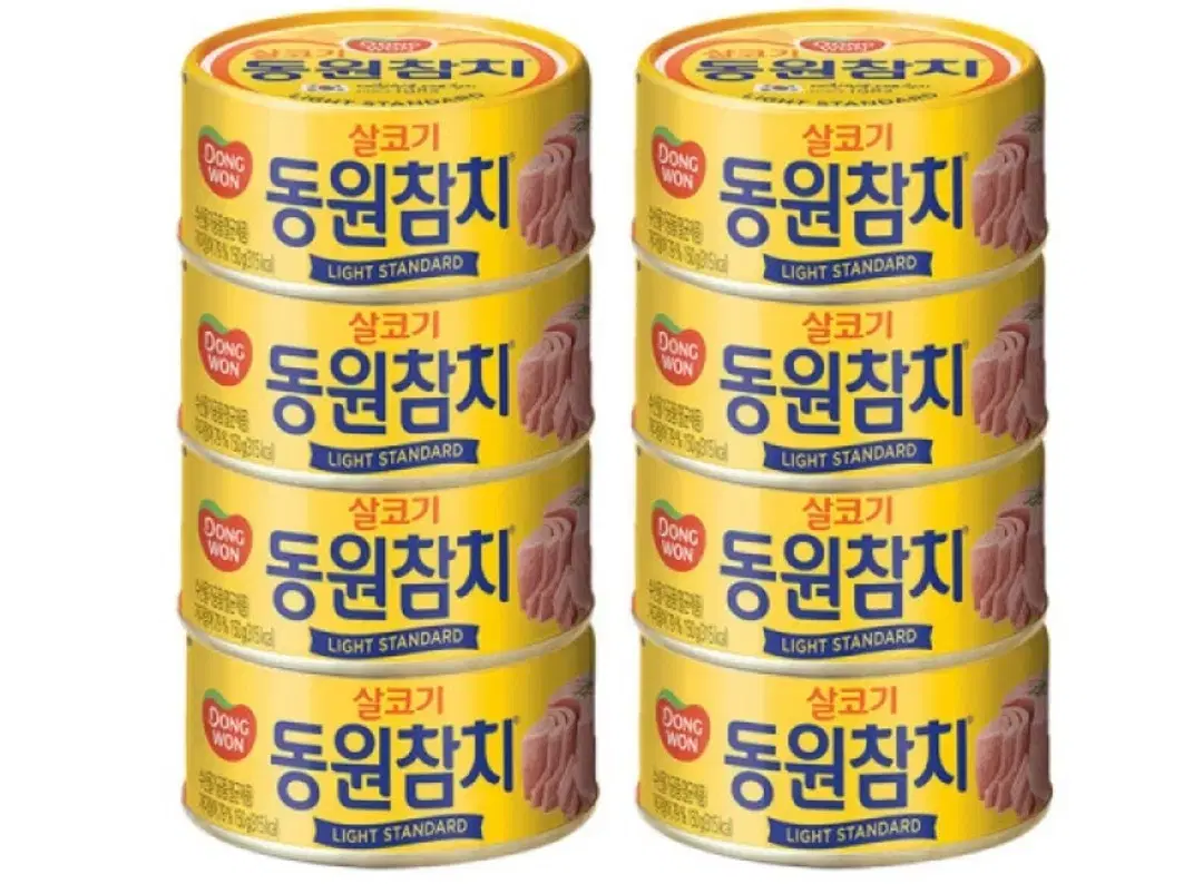 동원 라이트 스탠다드 참치 150g 8개